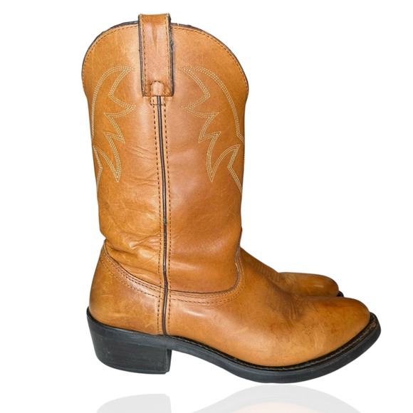 Leather Cowboy Western Boots Durango Peanut‎ Truck'n Mens Brown 9 D TR762
